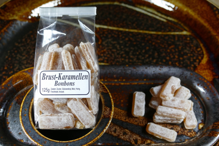 Brustkaramellen mit Anis, Honig und Fenchel 125g