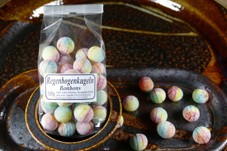 Regenbogen Kugeln Bonbons 125g